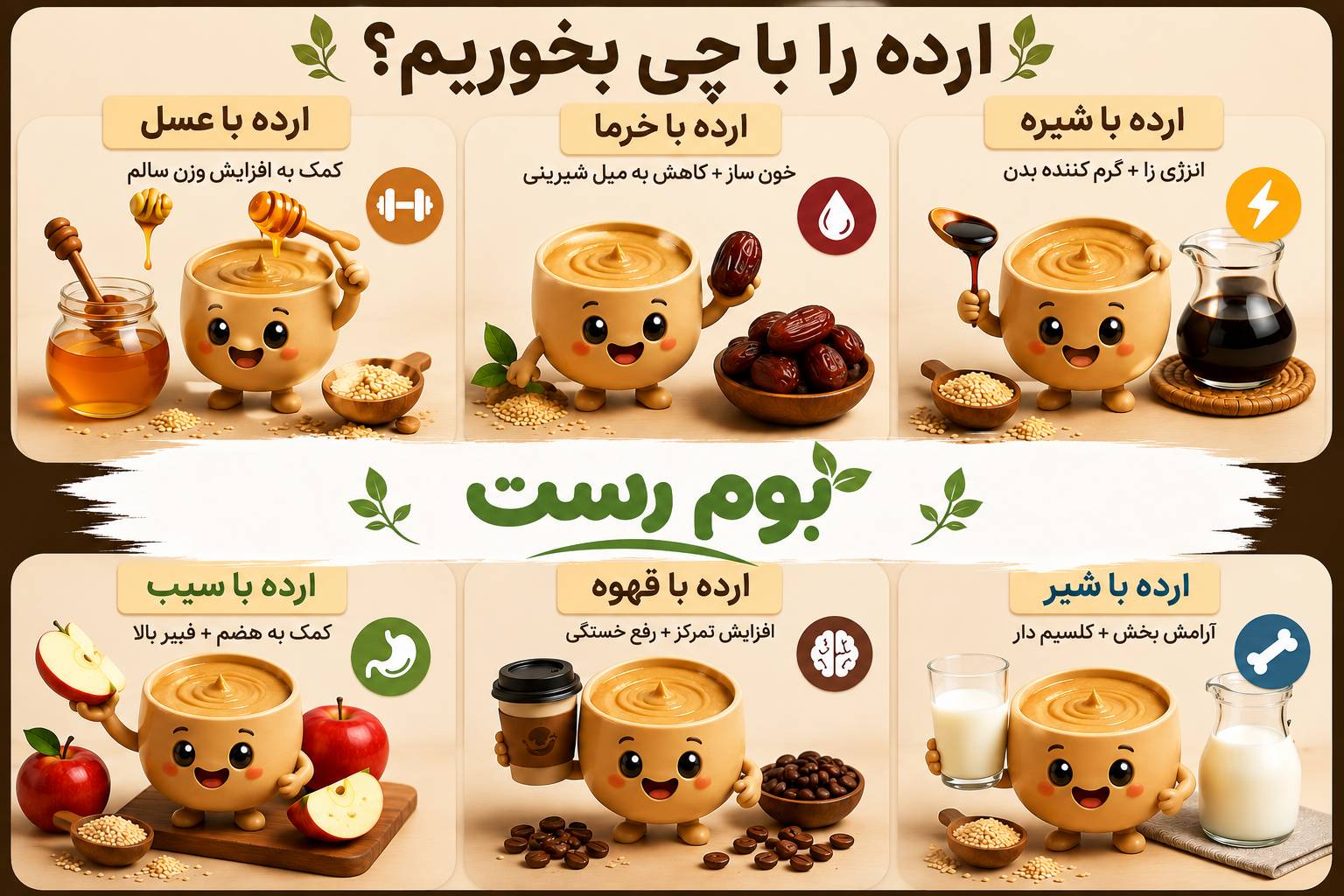 بهترین ترکیب ارده برای صبحانه و لاغری؛ کدام معجون به درد شما می‌خورد؟